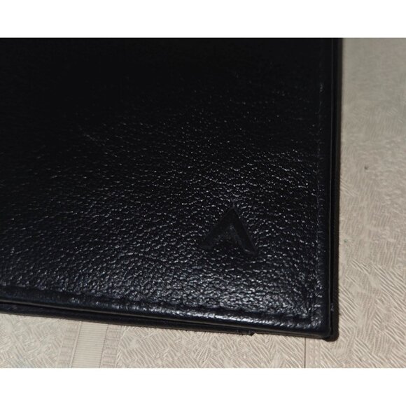 Allett Wallet Onyx Black Leather, Slim with Coin Pocket RFID Blocking NEW - Picture 5 of 8
